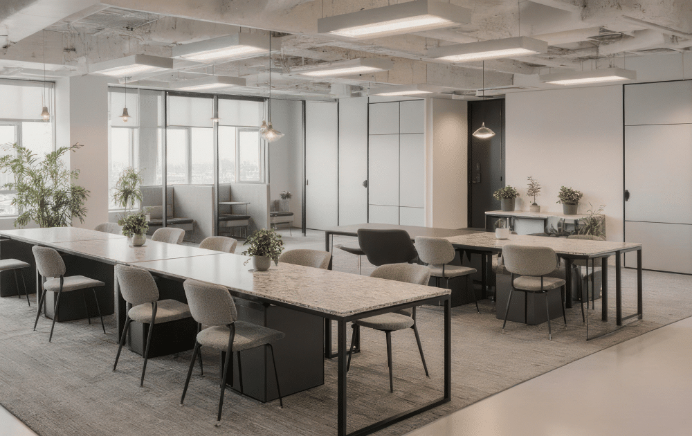 改装後のきれいなオフィスの画像