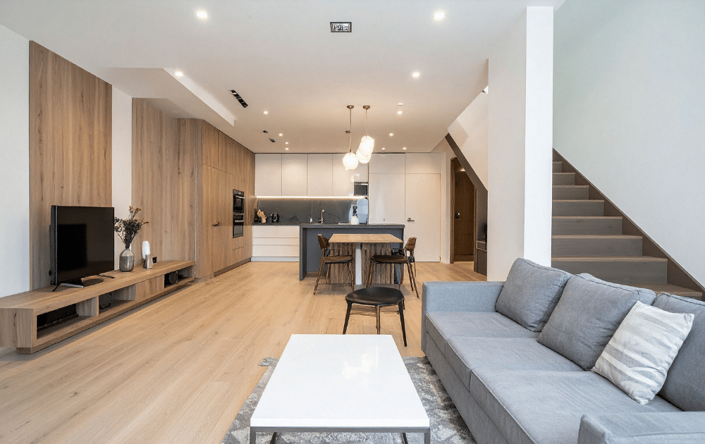 リフォームした新しいリビングの画像